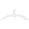 Ekena Millwork Archdale Architectural Grade PVC Gable Bracket, 72"W x 27"H x 4"D x 6"F, 9/12 Pitch GBP072X27X0406ARC00 - alternate 4